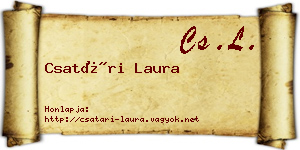 Csatári Laura névjegykártya